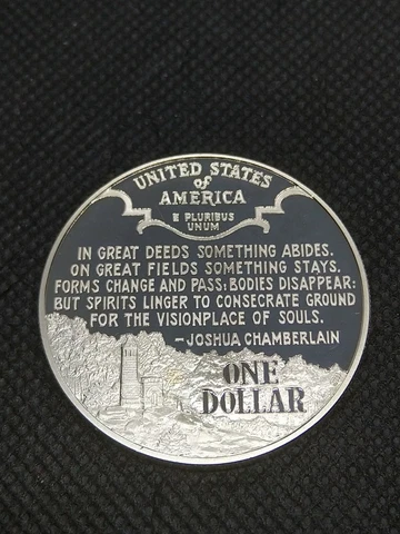 1 Dollar 1995 S USA Silver Proof "Civil War Battlefield" Cover