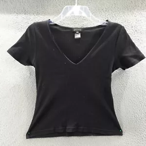 Warehouse Definitive T-Shirt Women's Size 8 Black V-Neck Casual Classic Ladies - Picture 1 of 9