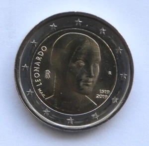 ITALY - 2 € Euro commemorative coin 2019 - Leonardo da Vinci UNCIRCULATED - Picture 1 of 1