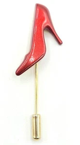 Salvatore Ferragamo Red Shoe Stick Pin - Picture 1 of 8