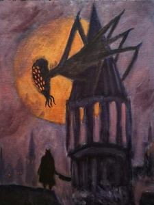 Good Hunter, Bloodborne - original oil painting - Horror Art Gaming Dark Souls - Picture 1 of 1