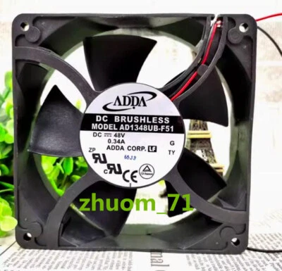 1PC ADDA AD1348UB-F51 12738 48V 0.34A Inverter industrial computer cooling fan - Image 1 of 4
