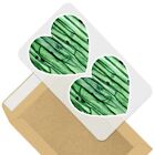 2 x Heart Stickers 10 cm - Plant Cells Microscope Science #46134