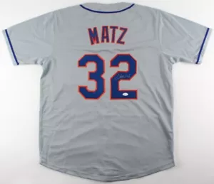 Steven Matz signed New York Mets jersey JSA / NL Rookie of the Month (May 2016) - Picture 1 of 5