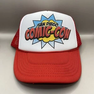 Gorra San Diego Comi-Con Roja Nissun Trucker Gorra Snapback Malla OS Unisex California - Imagen 1 de 7