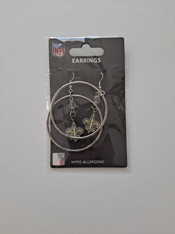 New Orleans Saints  NFL Loop Earrings Jewelry Cover