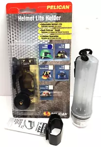 PELICAN MityLite 4AA Silver Flashlight w/Helmet Holder #700 M-2 - Picture 1 of 5