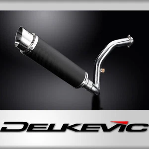 BMW G310R G310GS 2016-2024 Complete Exhaust 14" Round Carbon Muffler - Foto 1 di 5