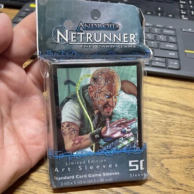 50 Android Netrunner Fantasy Flight Card Game Art Sleeves- new/sealed - Image 1 of 2