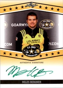 Leaf Army All-American Bowl Tour 2013 automático tinta verde #TAMB2 millas Bergner 25/02 - Imagen 1 de 1