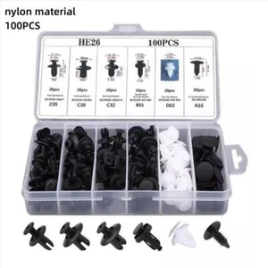 Accessories Clip Trim Car Push Pin Rivet Bumper Door Panel Retainer Fastener Kit - Imagen 1 de 24