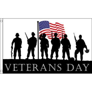 LARGE 5FT X 3FT United States Veterans Day Flag USA US American Military Sign - Picture 1 of 1