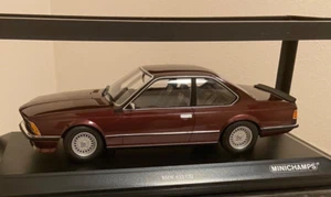 MINICHAMPS BMW (E24) 635CSI European Version, BBS Wheels, Metallic Red, New 1/18 - Picture 1 of 11
