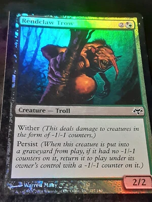 Rendclaw Trow FOIL , Eventide , Light play , MTG, FREE SHIPPING - Image 1 of 4