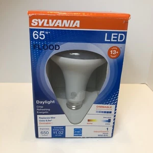 SYLVANIA 8.5W LED Flood BR30 Bulb Daylight Indoor/Outdoor Dimmable Replaces 65W - Picture 1 of 9