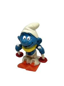 Smurfs Skier Smurf Figure 1976 Vintage Peyo 20091 Rare West Germany Bully - Picture 1 of 10