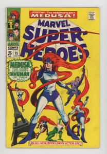 Marvel Super-Heroes 15 Medusa and golden age Cap and Subby reprints - Picture 1 of 2