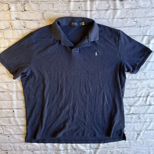 Polo Ralph Lauren Polo Short Sleeve Shirt Blue XL Preppy Classic Office Work - Picture 1 of 14