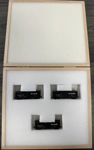 LOK 14 Nn3 Brass D&RGW 30' Stock Car Set of 3 Built-Up Cars w/Wooden Box Set D - Picture 1 of 15