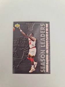 1993-94 Upper Deck Season Leaders Hakeem Olajuwon #176 Insert Houston Rockets - Picture 1 of 1
