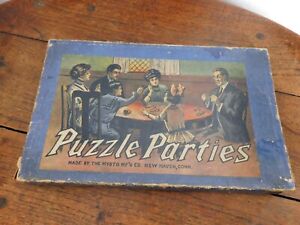 Antique Puzzle with Metal Pieces Mysto Puzzle Parties