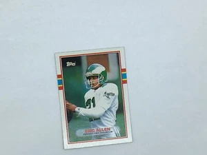 Eric Allen 1989 vintage Philadelphia Eagles Topps 120 como nuevo - Imagen 1 de 2