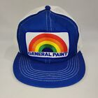 General Paint Snapback Vintage Cap Mesh Back Blue 1980S Patch Trucker Hat