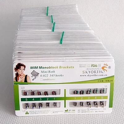 Kit de 20 piezas de soporte de ortodoncia dental aparatos ortopédicos alineación de dientes alisado Roth Foto 1 de 4