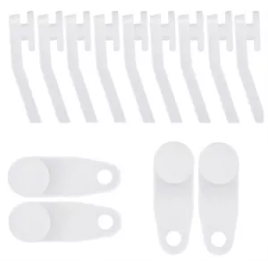 60 pcs-Curtain Hooks Curtain Track Hook Sliders for Windows and Shower Curtai... - Picture 1 of 6