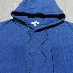 PETER MILLAR Mens 4XLT 4XL BIG HOODIE LAVA WASH RAVINE BLUE PULLOVER 4XT - Picture 1 of 12