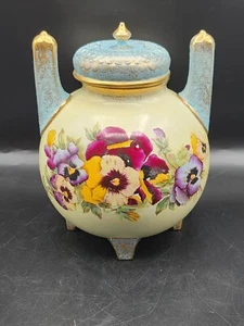 RARO TARRO/URNA TOCADOR DECORATIVO EXTRA GRANDE CON TAPA. c1900 Austria?Sin marcas - Imagen 1 de 15