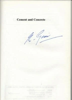 Cement and Concrete ; SIGNED by M. S. J. Gani - Paperback Book - Image 1 of 3