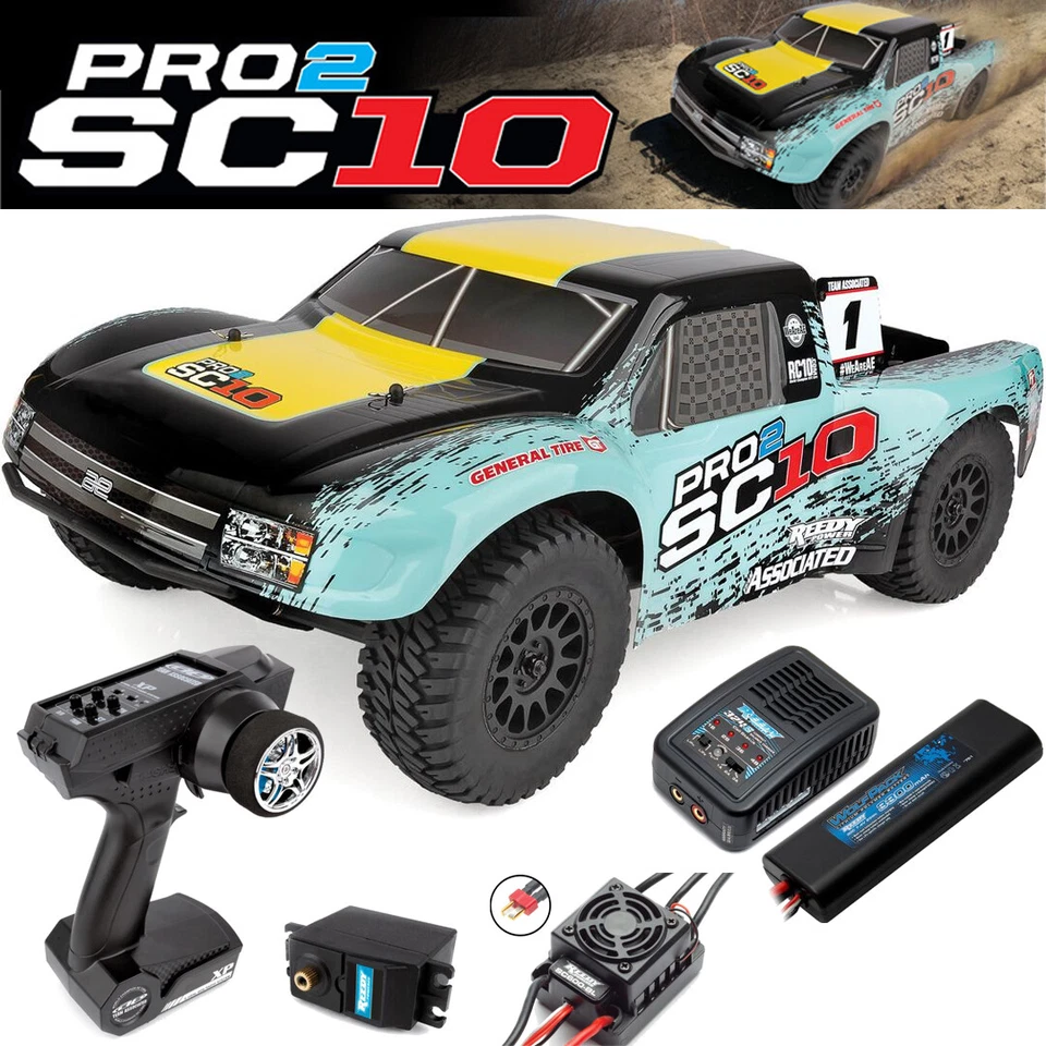 Associated 70020C PRO2 SC10 1/10 2WD Brushless Off-Road RTR Race Truck Combo - Image 1 of 4