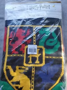 Harry Potter Hogwarts House Crest 48" Knit Tree Skirt Huffle Raven Slytherin NEW - Picture 1 of 7