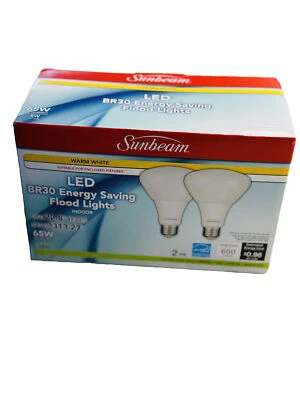 Sunbean bulb 65W Rep/LED BR30 Energy Saver Flood Lights(2pack)Indoor - Image 1 of 4