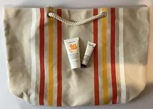 LANCÔME Canvas Tote Bag Renergie Lift Miel En Mousse Brand New - Picture 1 of 5