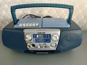 SONY CFD-V177L Boombox Stereo HIFI Music Portable CD Radio Cassette Player blau - Bild 1 von 14