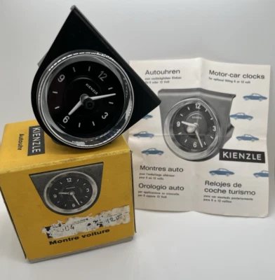 NEW Kienzle 12V Car Clock 86/7504 in Box with Manual for Vintage Cars.W.Germany. - Image 1 of 4