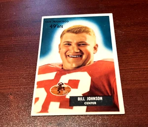 1955 Bowman NFL #46 Bill Johnson San Francisco 49ers - Picture 1 of 2