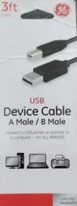 GE Jasco - A Stecker/B Stecker USB Gerätekabel - 3 Fuß - Bild 1 von 1