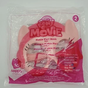 My Little Pony Película Pinkie Pie Máscara Juguete #2 McDonald's Happy Meal 2016 NUEVO Rosa - Imagen 1 de 5