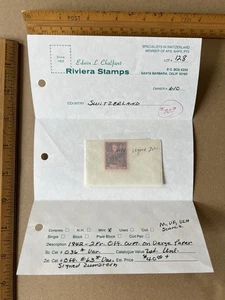 Suiza 1942 2Fr Oficial Sobreimpresión Var Como Nuevo Bisagras Firmado Zumstein - Imagen 1 de 5