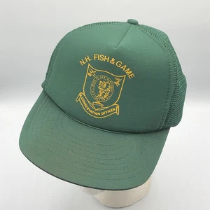 Vintage NH New Hampshire Fish & Game Conservation Officer Snapback Trucker Hat - Picture 1 of 11