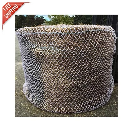 Elegante red de heno redonda negra sin nudos 6x6 - Diseño de alimentación lenta con kit de reparación Foto 1 de 4