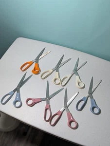 Scissor Lot of 7 Scissors Brands Are Fiskars, Country Colours, - Picture 1 of 12