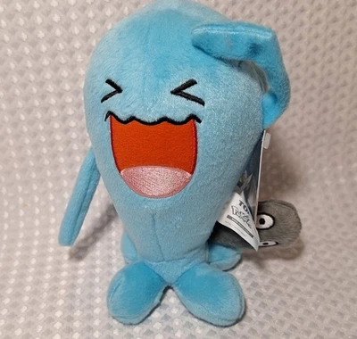 Плюшевая фигурка животного Nintendo Pokemon Wobbuffet 2016 7 дюймов с биркой TOMY - Изображение 1 из 4