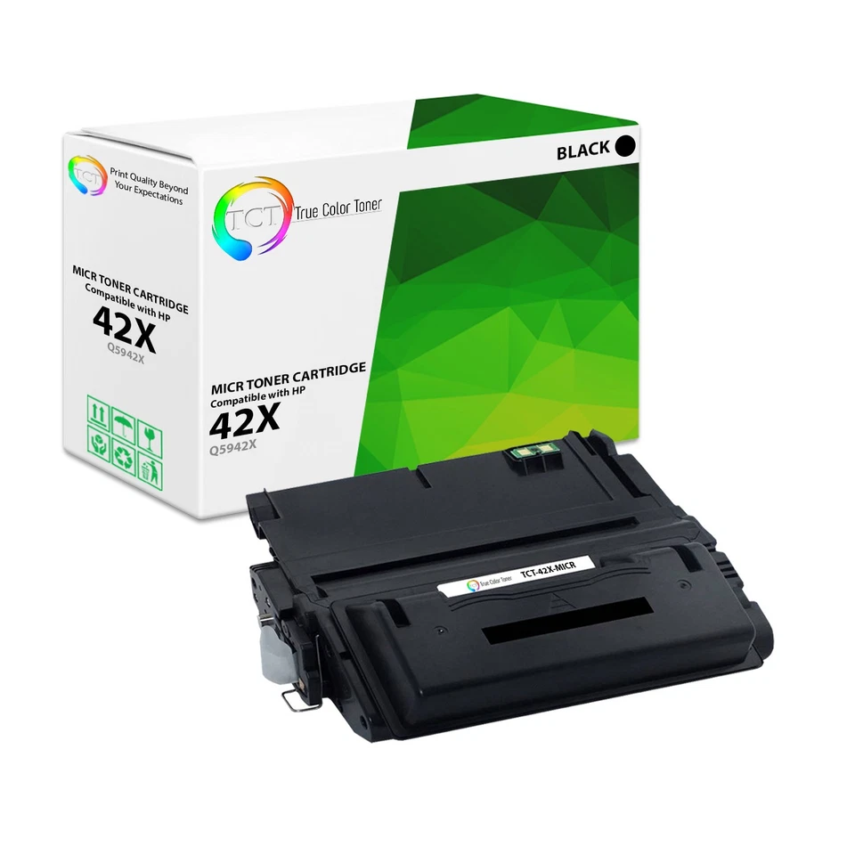 TCT Premium 42X Q5942X Black MICR HY for HP 4250 4250N 4350 Compatible Toner - Image 1 of 4