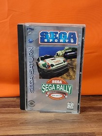 Sega Rally Championship Long Box (Sega Saturn, 1995) Complete ~ Tested & Works