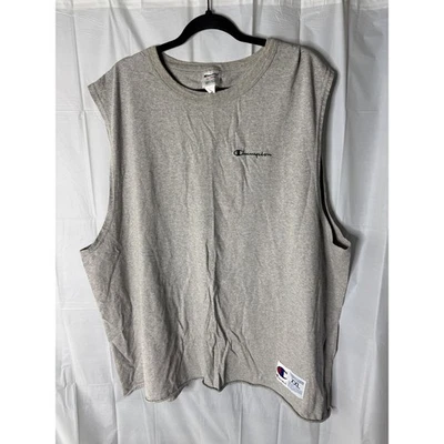 Champion Men's XXL Gray Sleeveless T-Shirt Athletic Training Workout - Image 1 of 4
