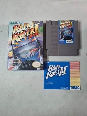 Rad Racer II Nintendo NES Video Game Complete in Box CIB - Image 1 of 4